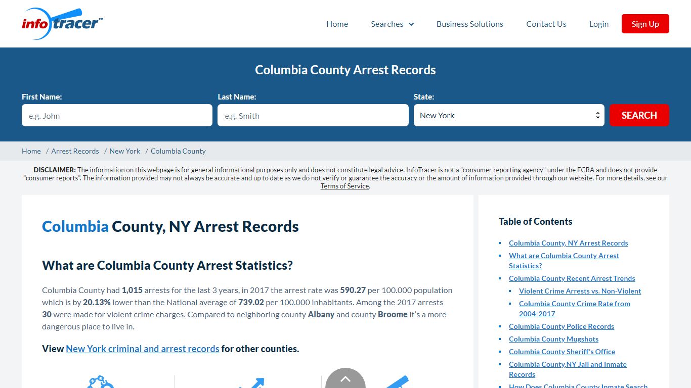 Columbia County, NY Arrests, Mugshots & Jail Records - InfoTracer